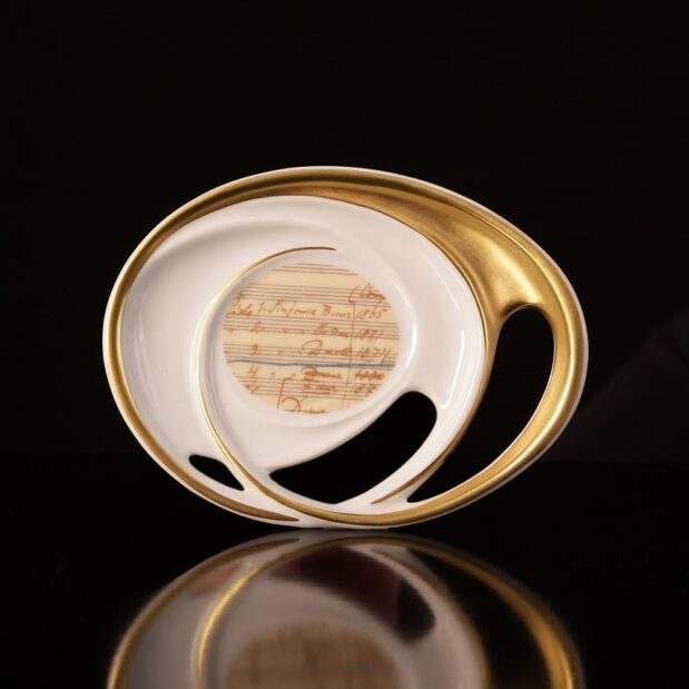 Antonin Dvorak Porcelain Coffee Set Saucer Limited Edition Crystallo by Thun Studio 14