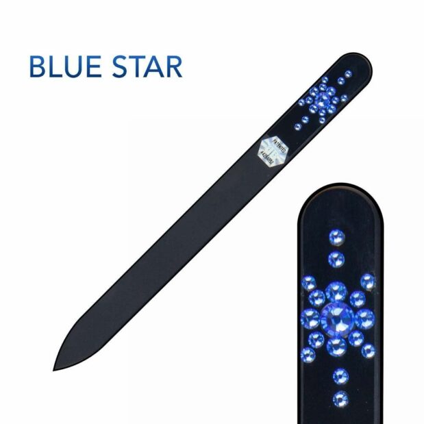 BLUE STAR Crystal Nail File Black Long by Blazek title