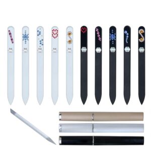 COLORFUL Long 50 Complete Set Crystal Nail File by Blazek