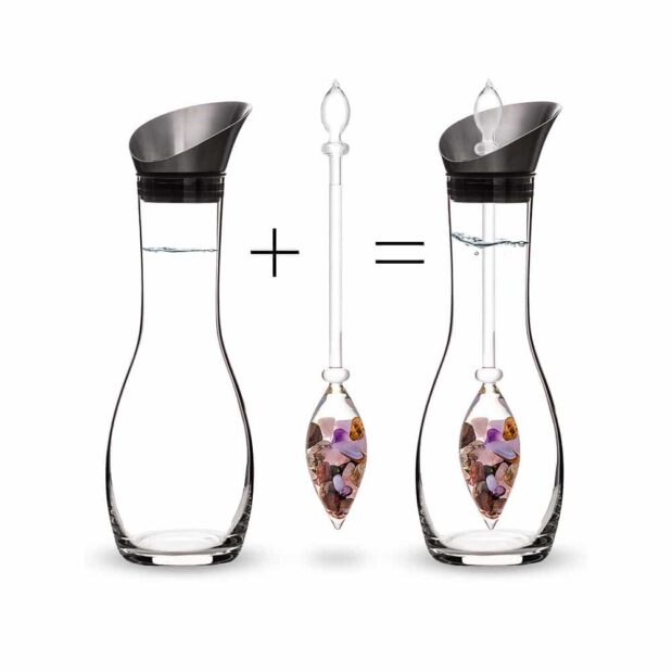 Five Elements ERA decanter gemstone vial how to set crystallo by vitajuwel