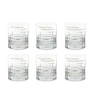 Ronald Reagan Presidency Whiskey Glasses Set 6pcs Crystallo