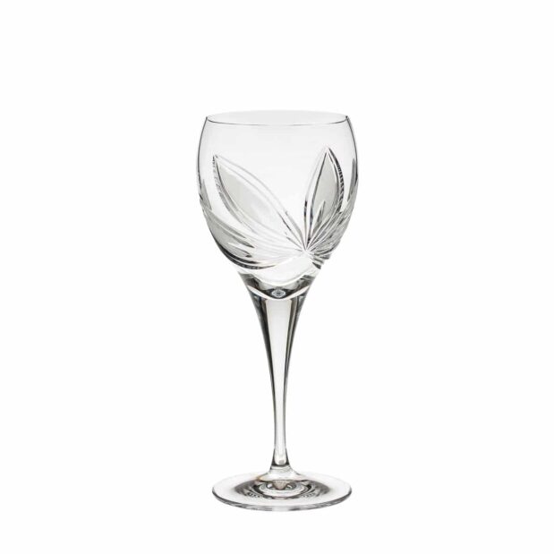 crystal red wine glass orchidea floral Crystallo BG404OR